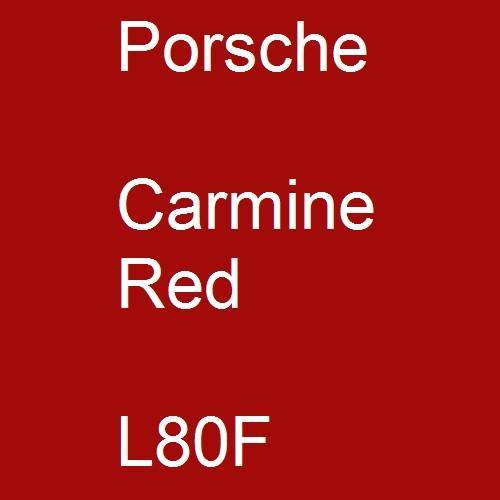 Porsche, Carmine Red, L80F.